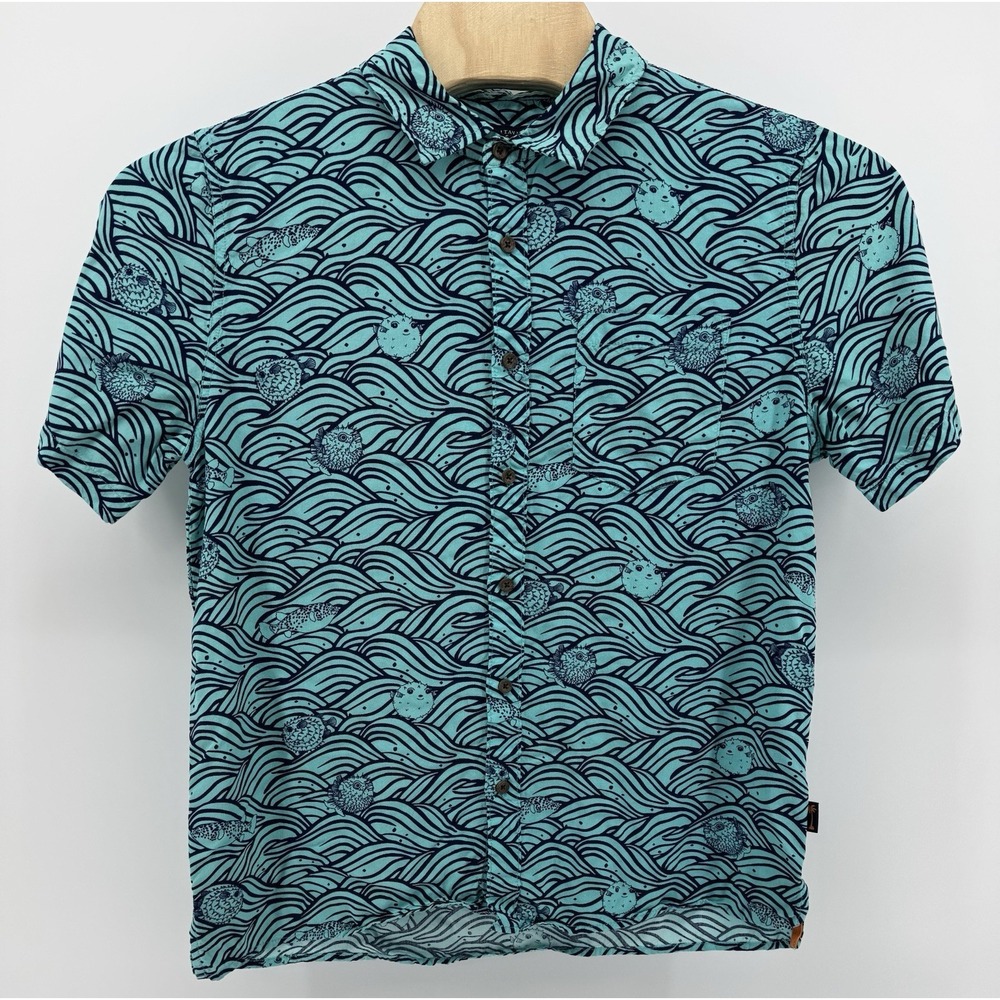 Margaritaville Hawaiian Shirt Men's Size M 100% Rayon Tropical Floral Aloha